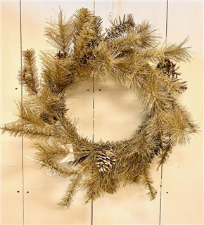 Gold Glitter Wreath Flower Bouquet