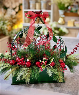 Cardinal Delight Silk Flower Bouquet