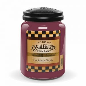 Candleberry Hot Maple Toddy Jar Candle Flower Bouquet