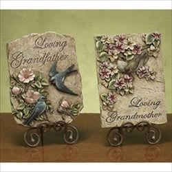 Loving Grandmother or Grandfather Plaque/Stepping Stone with Easel