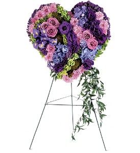 Graceful Tribute Heart Flower Bouquet