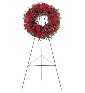 Red Regards Wreath