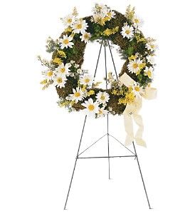 Drop of Sunshine Wreath Flower Bouquet