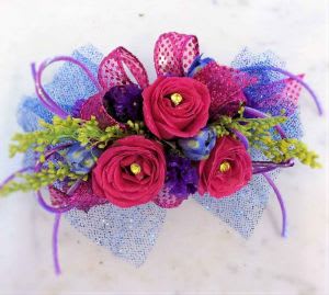 Rainbow Wristlet (for ages <10yrs) Flower Bouquet