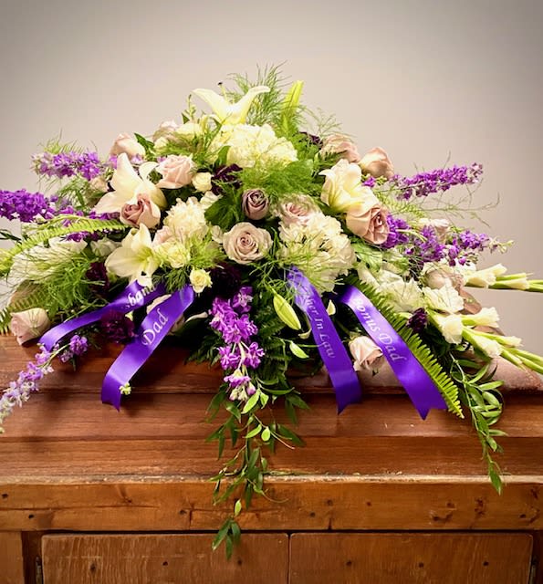 Peaceful Memories Casket Spray