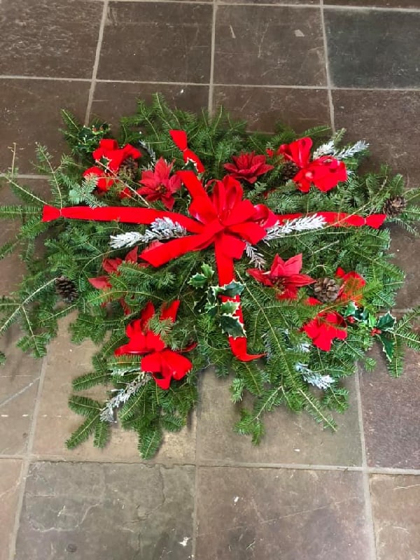 Grave Pillow Flower Bouquet