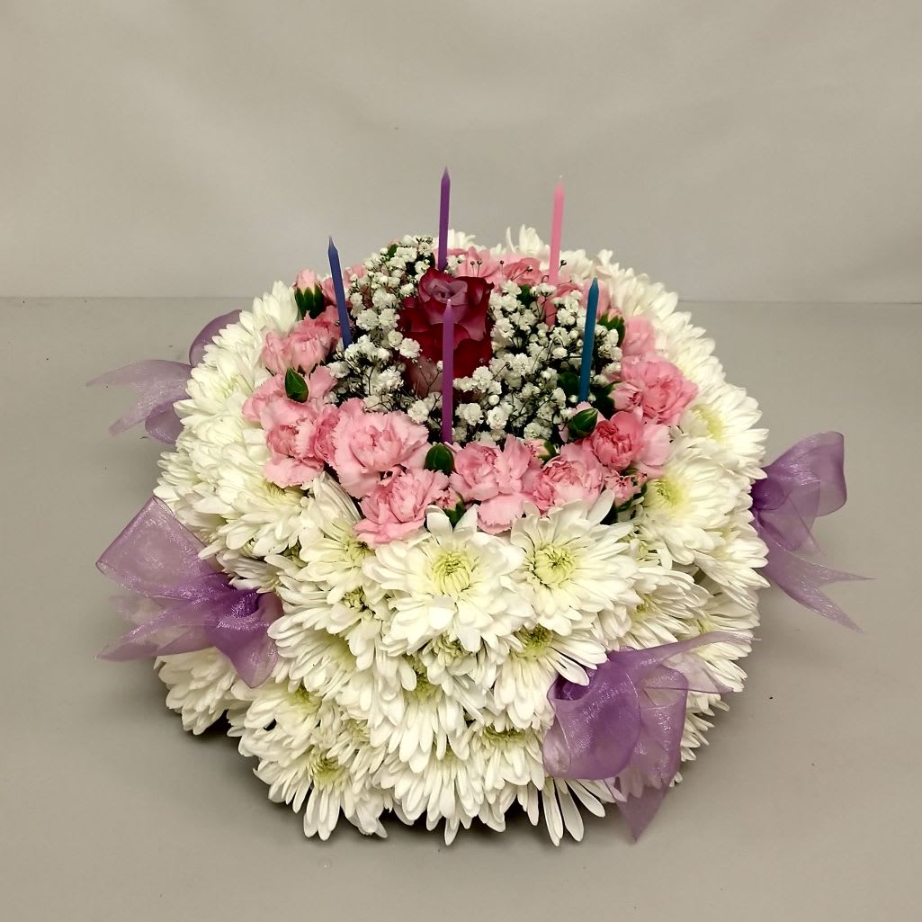 Birthday Cake Flower Bouquet