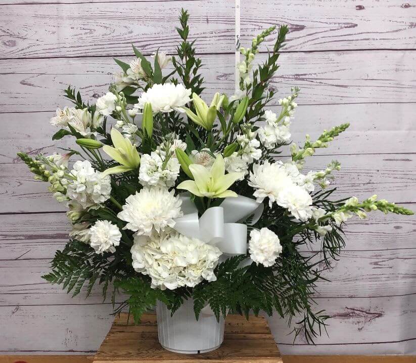 Majestic Whites Arrangement Flower Bouquet