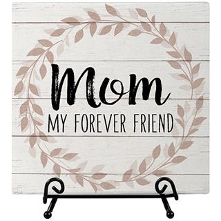 Mom Memorial Plaque on easel stand