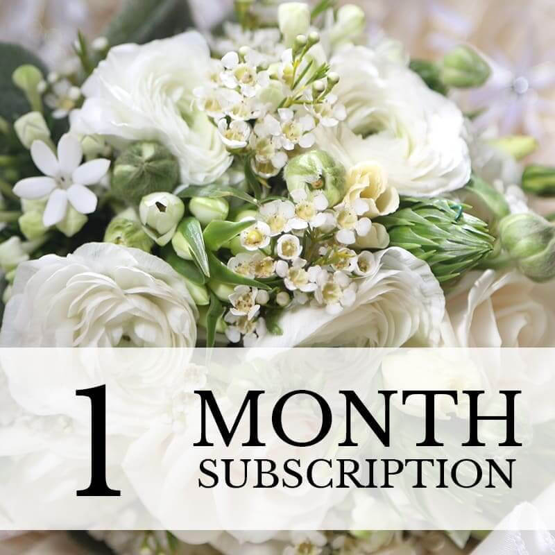 Weekly Flower Delivery - 1 Month Flower Bouquet
