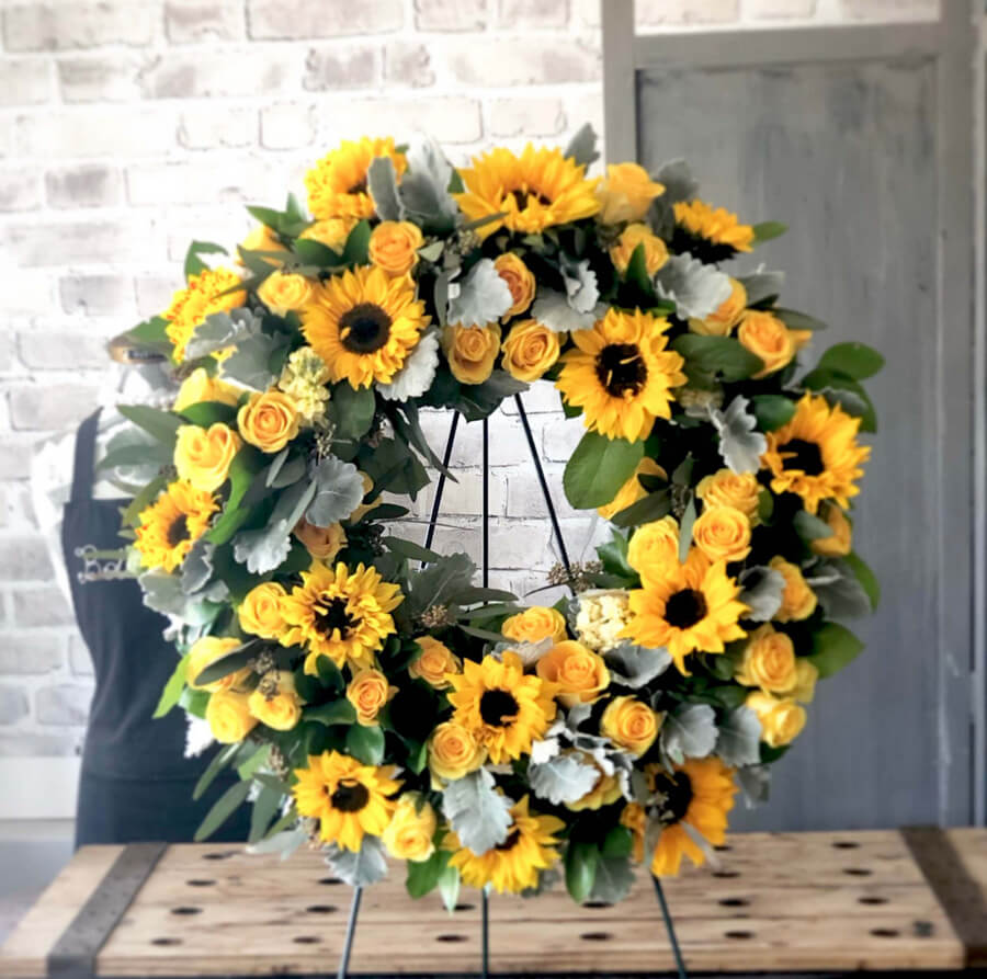Sunflower Tribute Wreath
