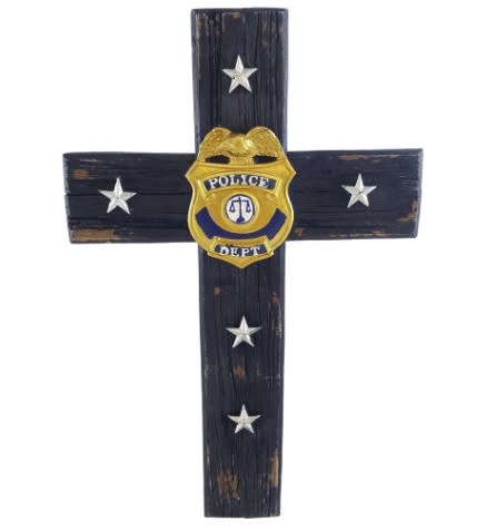 Police Officer Wall Cross