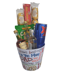 Dad Fun Basket 1 Flower Bouquet