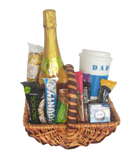 Dad Fun Basket Non-Alcohol Flower Bouquet