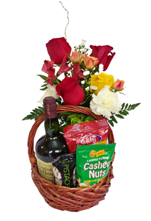 Rum and Roses Flower Bouquet