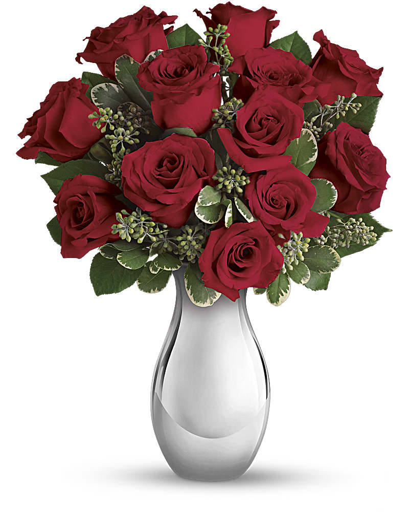 Teleflora's True Romance Bouquet with Red Roses Flower Bouquet