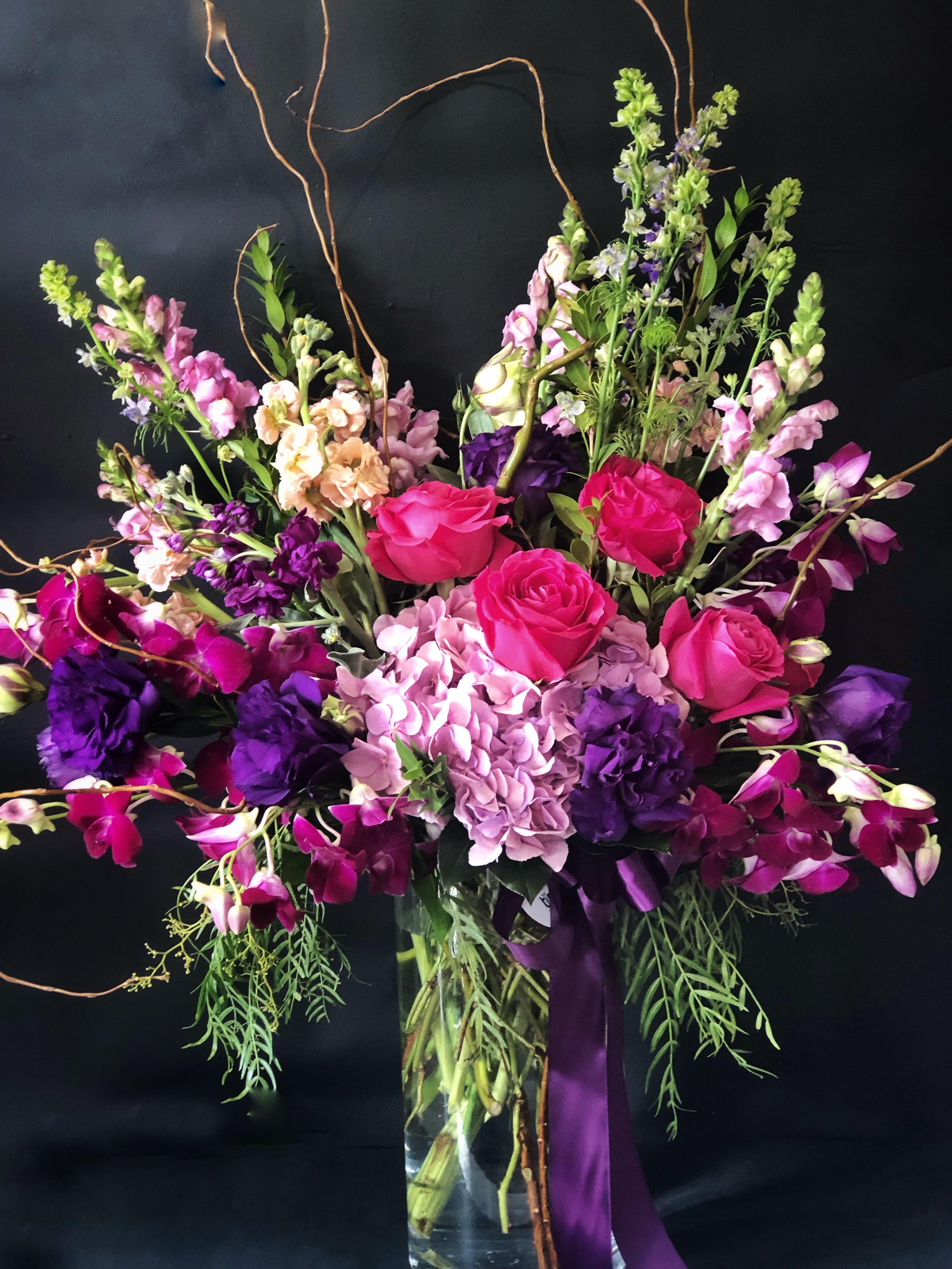 Bohemian Rhapsody in Purple Flower Bouquet