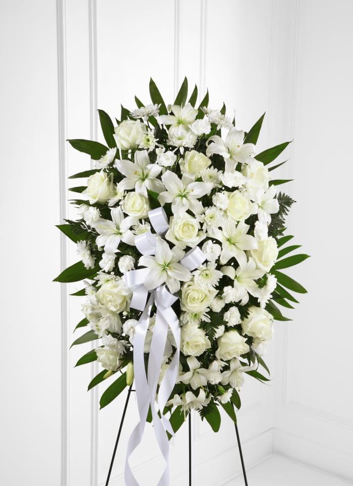 Exquisite Tribute Standing Spray Flower Bouquet