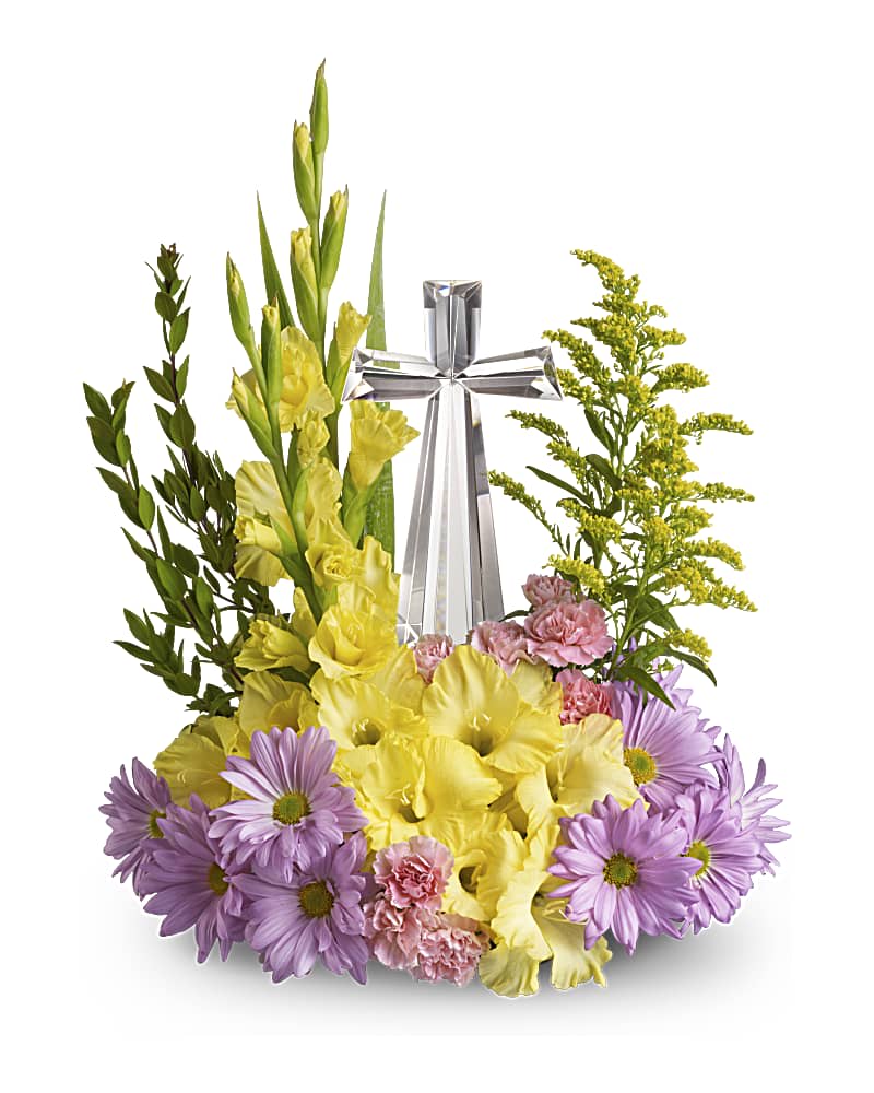 Teleflora's Crystal Cross Bouquet