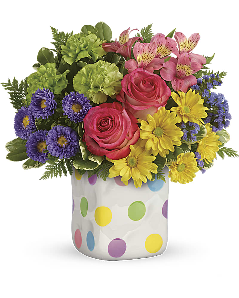 Teleflora's Happy Dots Bouquet Flower Bouquet