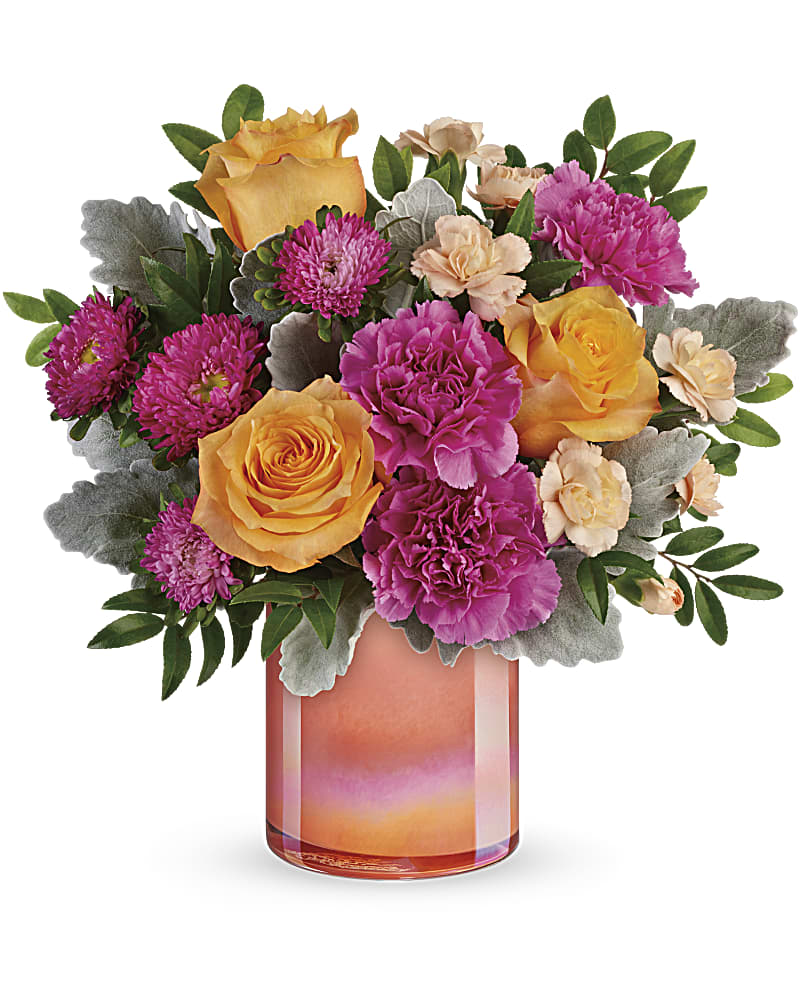 Teleflora's Perfect Spring Peach Bouquet Flower Bouquet