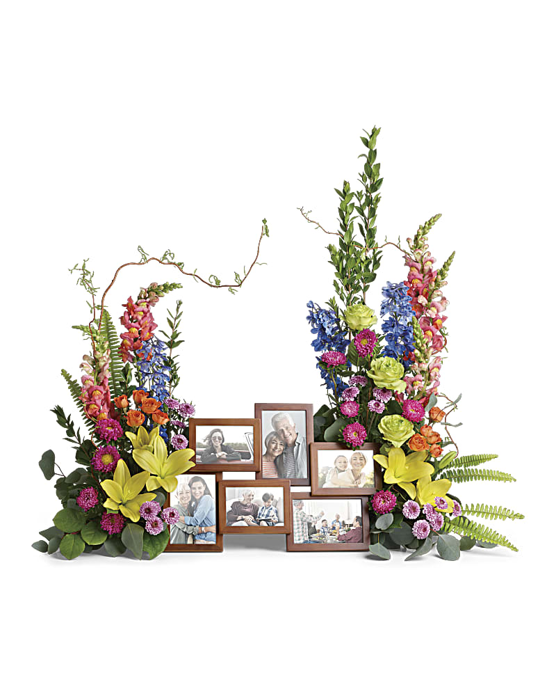 Loving Farewell Photo Tribute Bouquet Flower Bouquet