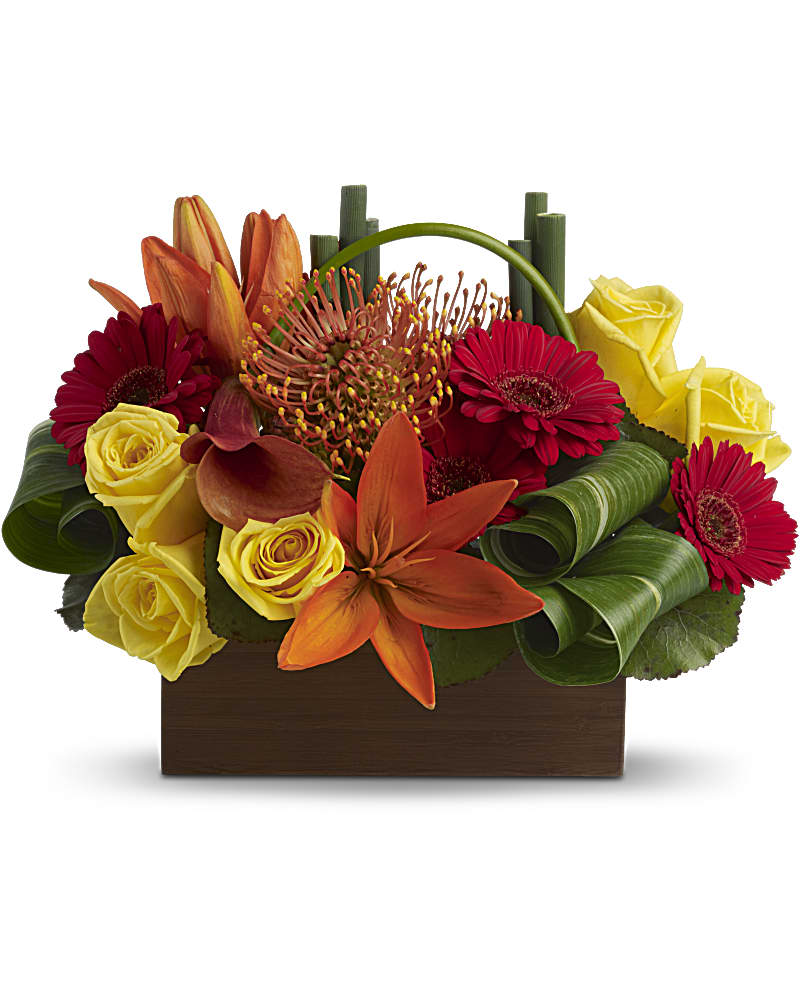 Teleflora's Bamboo Getaway Flower Bouquet