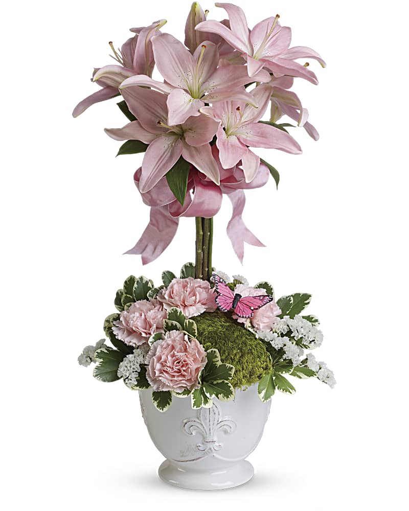 Teleflora's Blushing Lilies