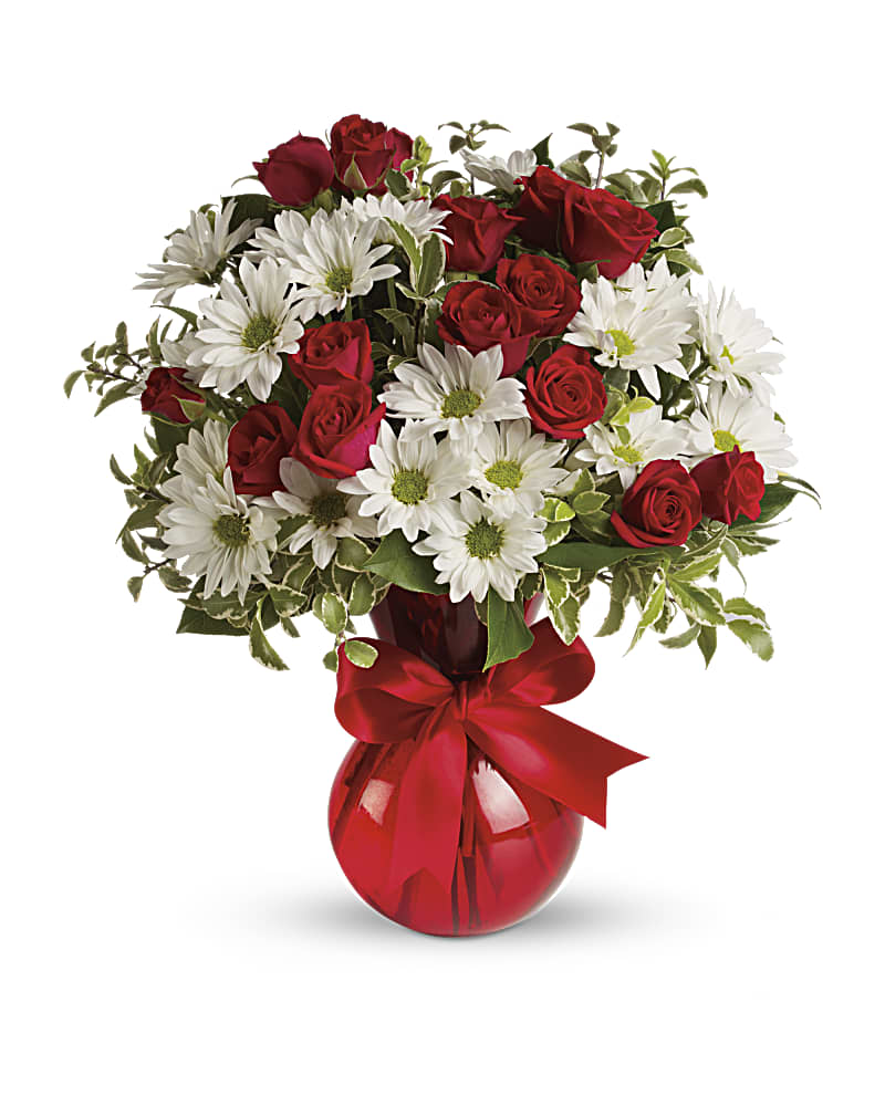 Red, White And You Bouquet by Teleflora Flower Bouquet