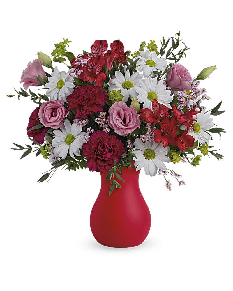 Teleflora's Kissed With Crimson Bouquet