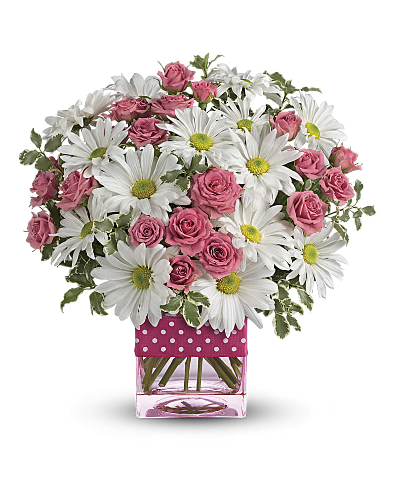 Teleflora's Polka Dots and Posies Flower Bouquet
