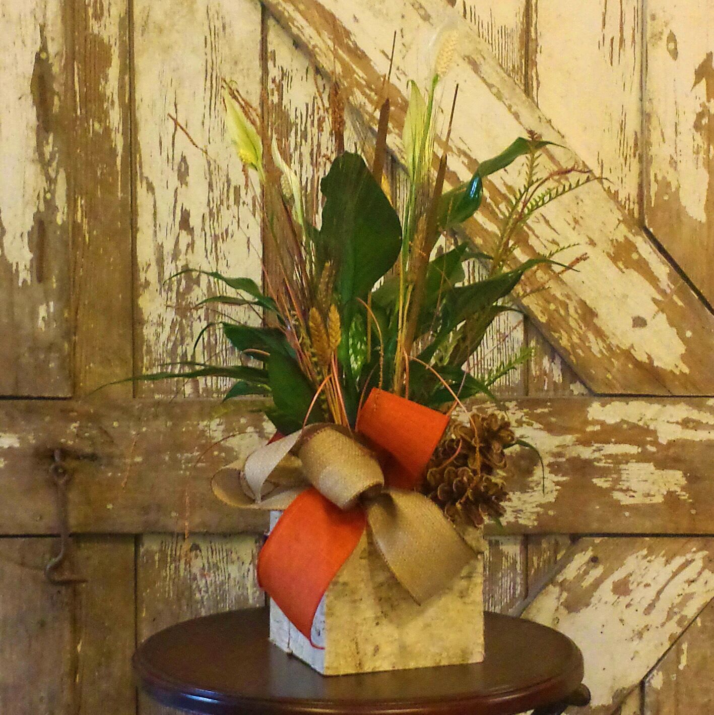 Peaceful in Birch Flower Bouquet