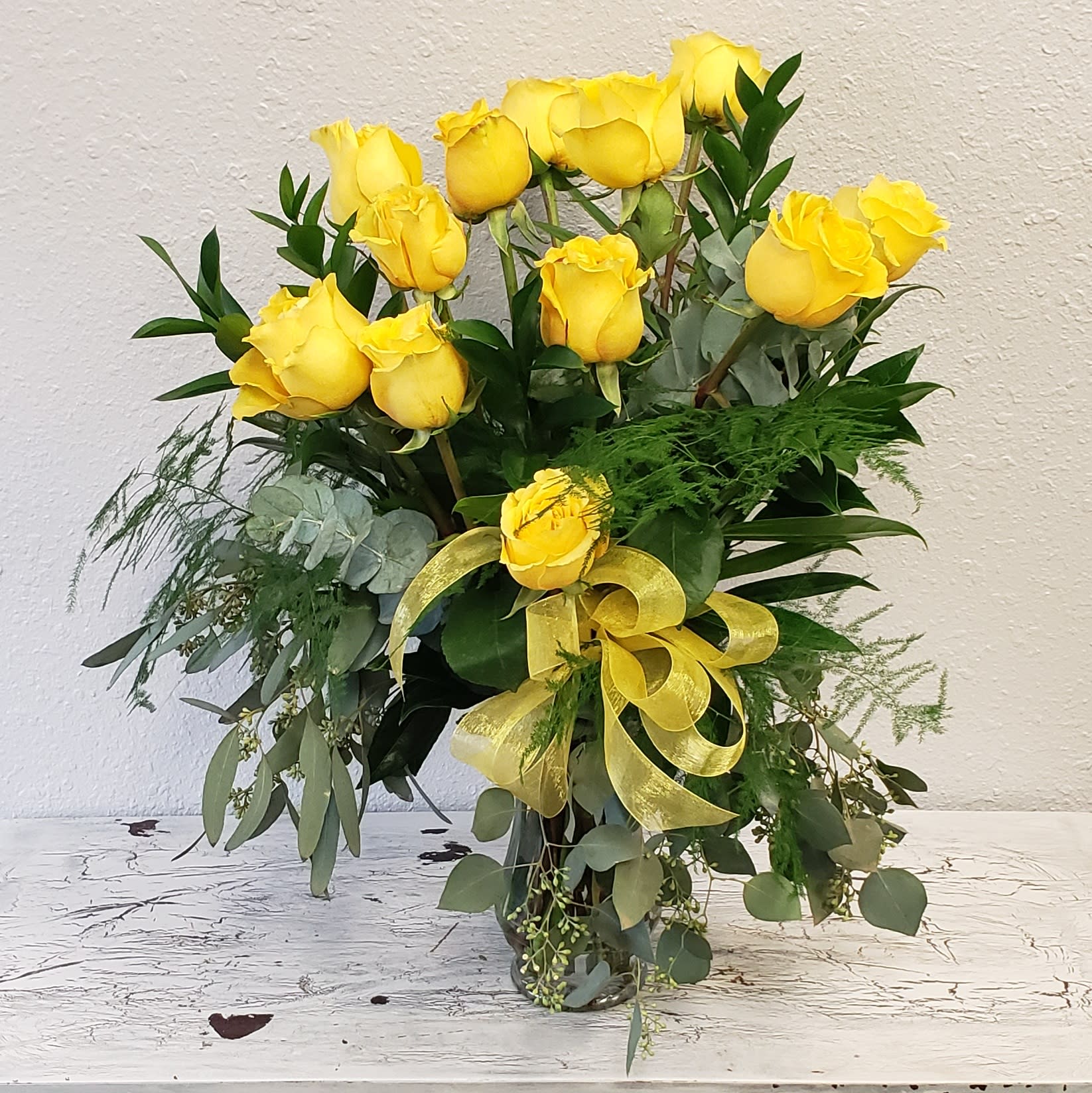 Yellow Roses-One Dozen