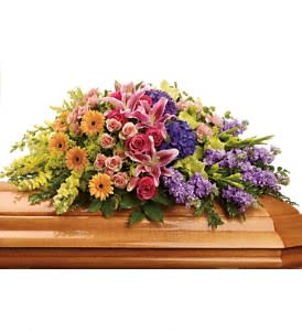 Garden Of Sweet Memories Casket Spray Flower Bouquet