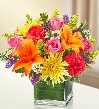 Healing Tears - Multicolor Bright Flower Bouquet