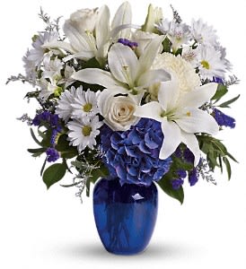 Beautiful in Blue Flower Bouquet