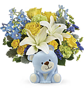 Teleflora's Sunny Cheer Bear Bouquet