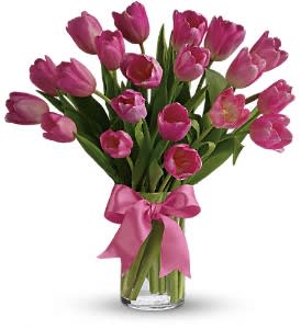 Precious Pink Tulips Flower Bouquet