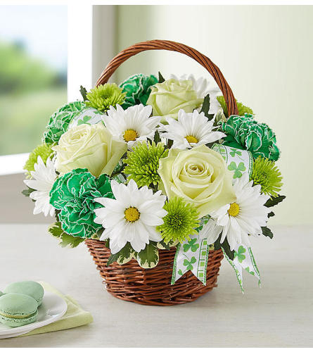 St. Patrick's Day Flower Basket™ Flower Bouquet