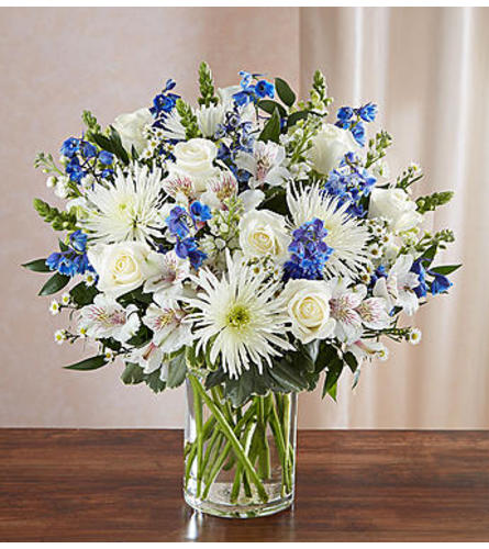Sincerest Sorrow™ - Blue and White Flower Bouquet