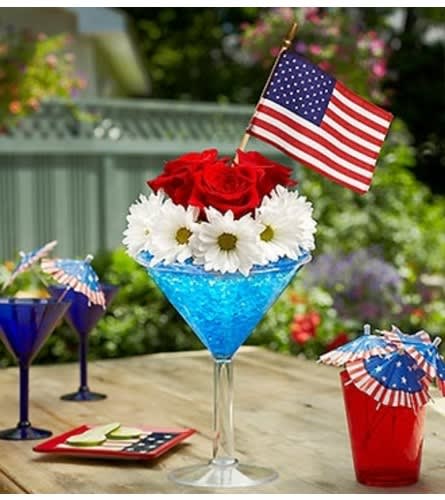 Cheers to the Red, White and Blue™ Flower Bouquet