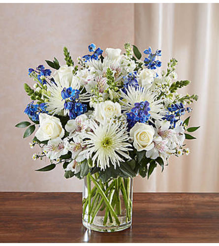 Sincerest Sorrow™ - Blue and White Flower Bouquet