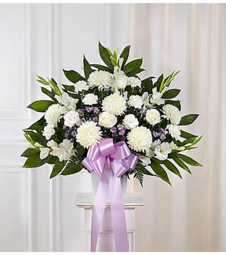 Heartfelt Sympathies™ Lavender Standing Basket