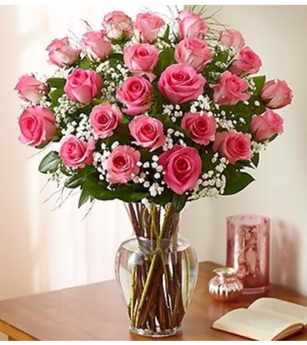 Ultimate Elegance™ 2 DOZEN Long Stem Pink Roses Flower Bouquet