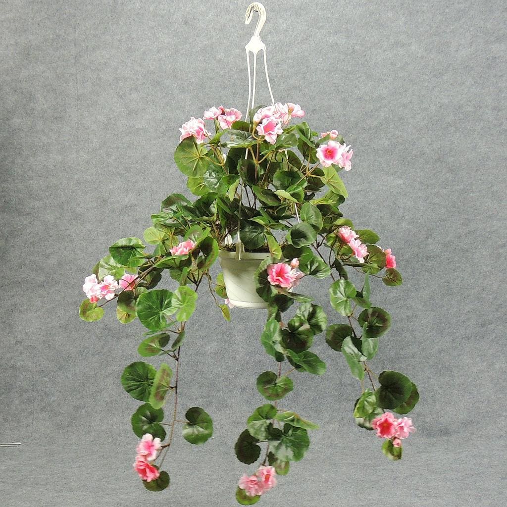 Cemetery Silk (Artificial) Hanging Basket Flower Bouquet