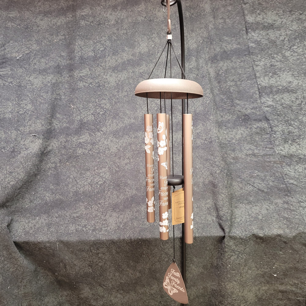 63738 - Faith Family Friends Silhouette Sonnet Wind-Chime