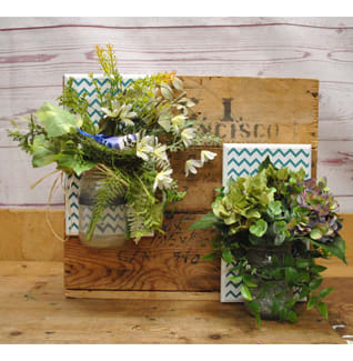 Mason Jar Silk (Artificial) Floral Wall Plaques