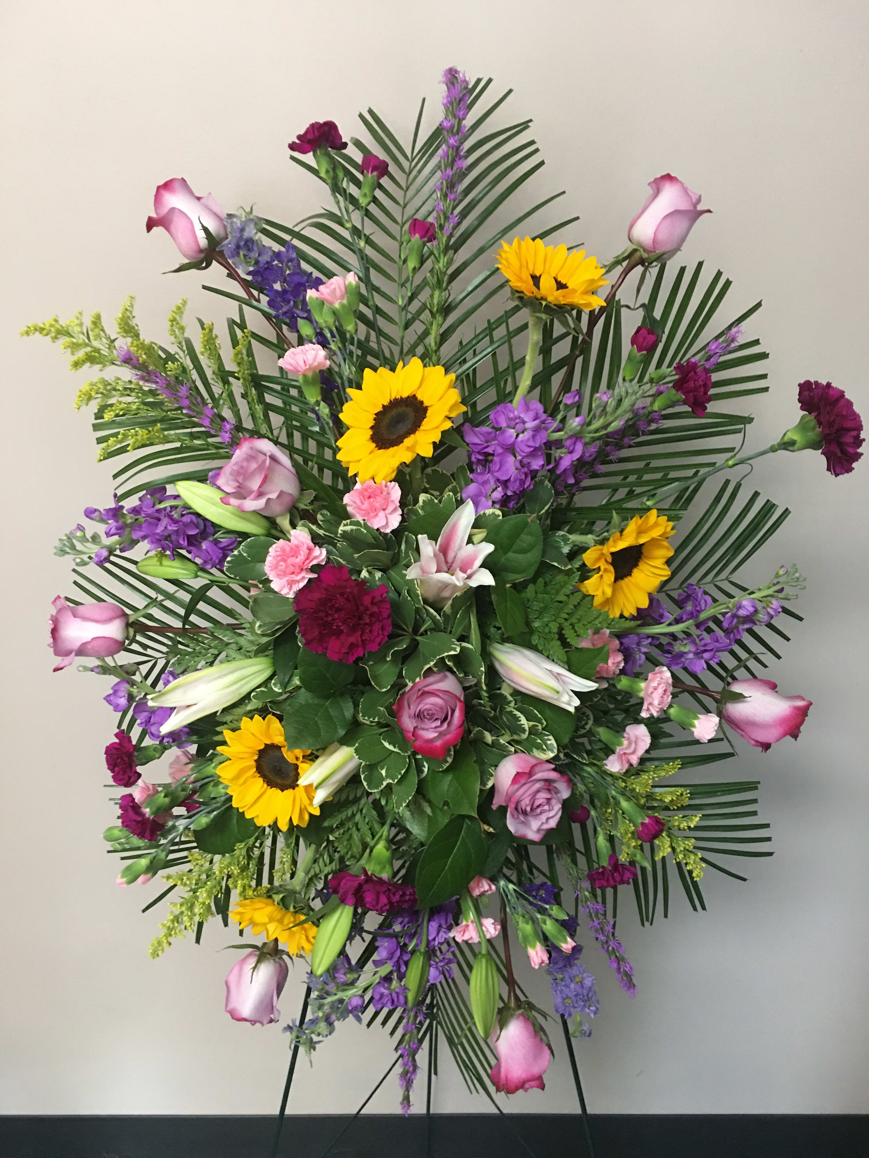 Standing Sprays Goff & Dittman Florists Edwardsville, IL