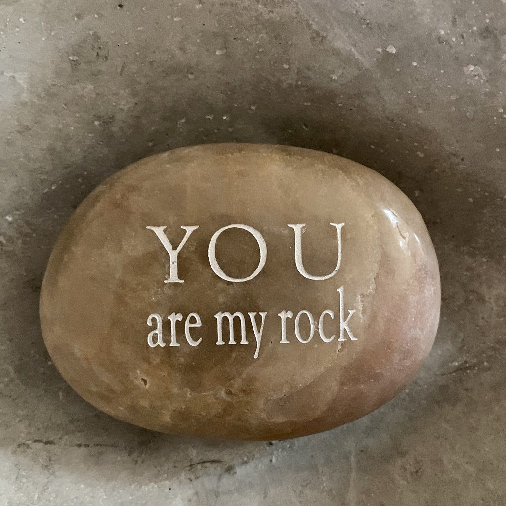 “You Are My Rock” Karmic Stone Flower Bouquet