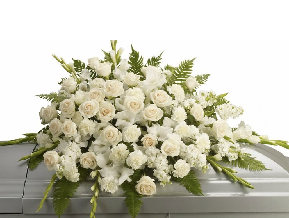 Silken Serenity Casket Spray
